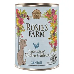 Rosie's Farm Senior drėgnas maistas katėms 6 x 400 g