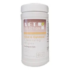 Aloe&amp;Oatmeal Cleansing Wipes alijošių ir avižų drėgnos servetėlės šunims ir katėms N70