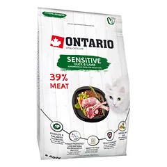 Ontario Cat Sensitive/Derma 0,4kg (Jautrioms)