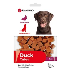 Flamingo Snack Duck Cubes - dresūros skanėstai šunims su antiena, 170g — 3 nuotrauka