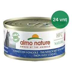 Almo Nature HFC Tuna&Clams šlapias maistas katėms 24x70g