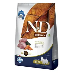 FARMINA N&D BROWN - DOG Dry Lamb Spirulina&Carrot ADULT MINI 5 kg