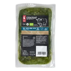 Liebesgut Hundefutter 14 x Barf-Menü Bio-Grüne-Heide mit Bio-Gemüse