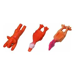 Flamingo dog toy LATEX SMALL ANIMAL 13CM