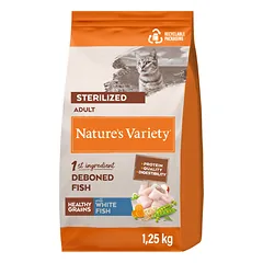 Nature’s Variety HEALTHY GRAINS STERILIZED WHITE FISH 1,25 kg — 2 nuotrauka
