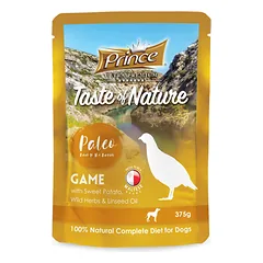 PRINCE Taste of Nature Paleo šlapias ėdalas šunims su žvėriena, 375g