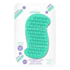 Rubber grooming brush 3in1 6,5 x 11,3 cm