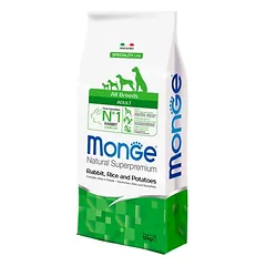 Monge Super Premium su triušiena, ryžiais ir bulvėmis, sausas maistas šunims, > 10 kg — 2 nuotrauka
