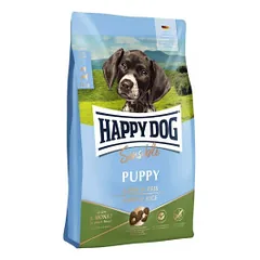 Happy Dog Supreme Sensible Puppy su ėriena ir ryžiais, sausas maistas šuniukams parduotuvėje akvazoo.lt