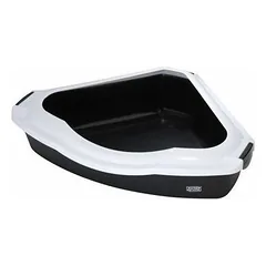 Open cat corner toilet CANTO (M) 38x56x14 cm black