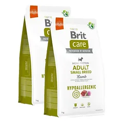 BRIT CARE Dog Hypoallergenic Adult Small Breed Lamb 2x3kg