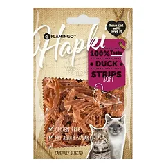 Flamingo Hapki Duck Strips skanėstai katėms su antiena, 50 g
