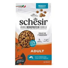 Schesir vieno baltymo sausas maistas katėms su žuvimi, 1,5kg