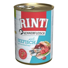 Finnern Rinti Kennerfleisch suaugusių šunų konservuotas pašaras su jūrine žuvimi, 400 g — 2 nuotrauka