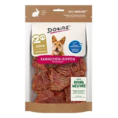 Dokas triušienos šonkauliai su mėsa 100 g, skanėstai šunims