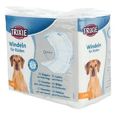 Trixie sauskelnės patinams šunims, L–XL, 60–80 cm, 12 vnt.