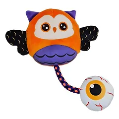 Nobby Hundespielzeug Halloween Plüsch Eule mit Seil