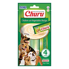 Churu kreminis skanėstas šunims su vištiena ir daržovėmis, 4 vnt.