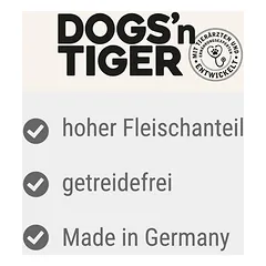 Dogs'n Tiger gurmaniškas meniu, drėgnas maistas katėms, ekonominė pakuotė 12 x 200 g — 4 nuotrauka