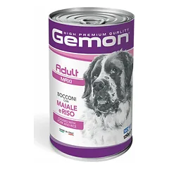 Gemon Dog Chunkies Adult Maxi With Pork & Rice konservai suaugusiems šunims su kiauliena ir ryžiais, 1.25 kg
