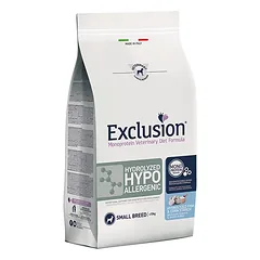 Exclusion Hypoallergenic sausas maistas mažų veislių šunims su žuvimi 2 kg