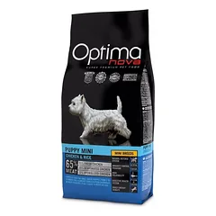 Optima Nova Dog Puppy Mini Chicken & Rice sausas pašaras šunims iki 1 metų