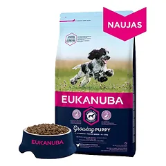 Eukanuba šuniukams vidutinių veislių (vištiena) 3 kg