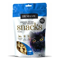 Dr Malou Cat liofilizuoti tuno kubeliai, skanėstai katėms 50 g — 3 nuotrauka