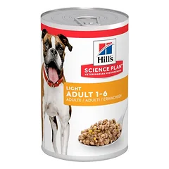 HILL'S Science Plan Canine Adult Light Chicken 370 g suaugusiems šunims, turintiems antsvorio, vištiena