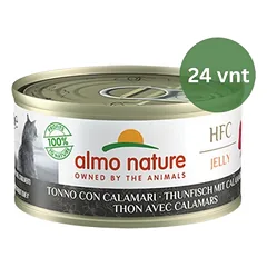 Almo Nature HFC Jelly Tuna&Squids šlapias maistas katėms 24x70g