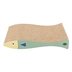 TRIXIE Žuvies formos kartono draskyklė, katžolė, 2 vnt., 40 × 30 × 11 cm, mėtų/kreminė