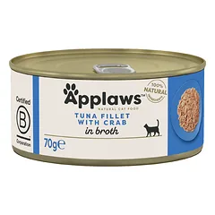 Applaws konservai katėms su tunu ir krabais 70 g