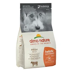 Almo Nature Holistic Maintenance XS/S sausasis maistas suaugusiems mažų veislių šunims su jautiena, 400 g