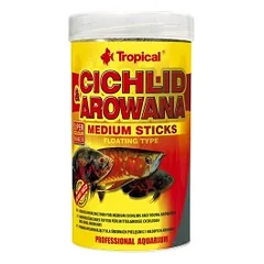 Tropical Cichlid&Arowana Medium Sticks maistas žuvims  1000 ml