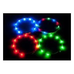 Flamingo LED collar VISIO ORANGE 70 cm — 4 nuotrauka