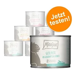 MjAMjAM bandomasis rinkinys 6 x 200 g, drėgnas maistas katėms, 200 - 399 g — 1 nuotrauka