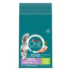 PURINA ONE Bifensis Sensitive Cat Turkey and Rice 9,75 kg kalakutienos ir ryžių, sausa maistas katėms su jautria virškinimo sistema