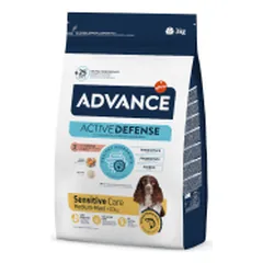 Advance Sensitive Medium sausas pašaras su lašiša suaugusiems šunims