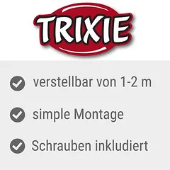 Trixie tinklas katėms su turėklų spaustuku ir teleskopine kartele, Turėklų spaustukas su teleskopiniu strypu — 2 nuotrauka