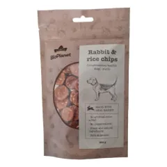BioPlanet Rabbit & Rice Chips skanėstai šunims