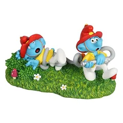 Aqua Della akvariumo dekoracija Smurfai ugniagesiai