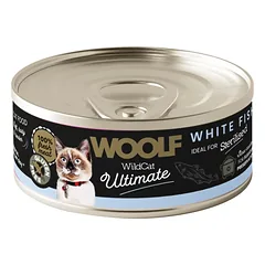 WOOLF Wild Cat Ultimate Sterilised White Fish Pate 85g paštetas su balta žuvimi sterilizuotiems katėms photo