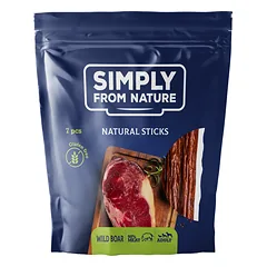 SIMPLY FROM NATURE Nature Sticks with wild boar natūralūs skanėstai su šerniena 7 vnt