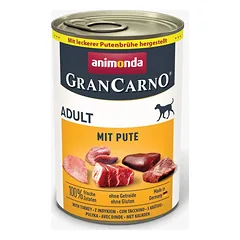 Animonda GranCarno Adult: konservai suaugusiems šunims su kalakutiena, 400 g — 4 nuotrauka