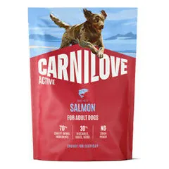 Carnilove Dog Active Adult su lašiša, sausas maistas šunims 1,5 kg