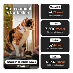 Weenect XS White Mini GPS sekiklis katėms (su antkakliu) parduotuvėje zooplus.de