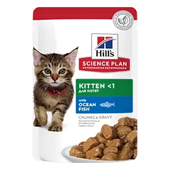 Hill's SP Feline Kitten Ocean Fish pouch konservai kačiukams 12x85g