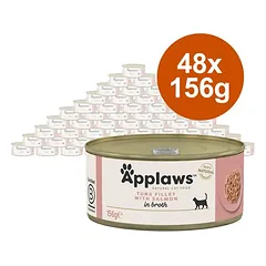 Applaws sultinyje, drėgnas maistas katėms, ekonominė pakuotė 48 x 156 g