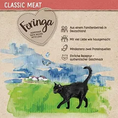 Feringa Classic Meat Menü Pouch drėgnas maistas katėms, ekonominė pakuotė 48 x 85 g — 2 nuotrauka