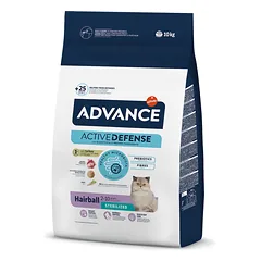 Advance Sterilized Hairball Sausas maistas sterilizuotoms katėms nuo plaukų gumuliukų 10 kg